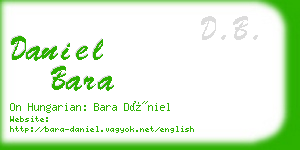 daniel bara business card